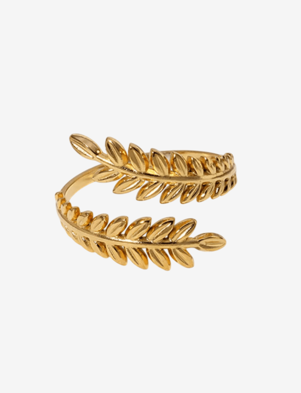 Laurel Wreath Adjustable Open Ring