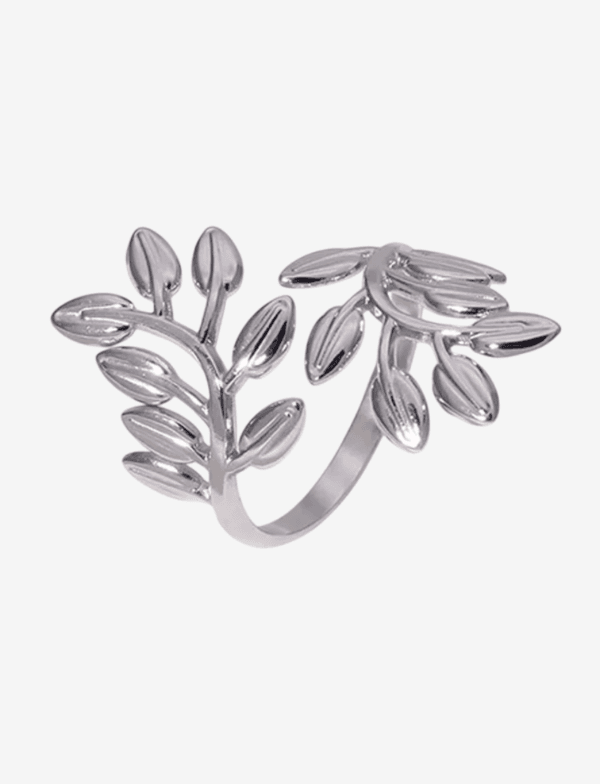 Olive Twist Adjustable Open Ring
