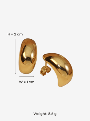 HAUTEHAUS-MDSE [Moondrop Stud Earrings, with measurements]